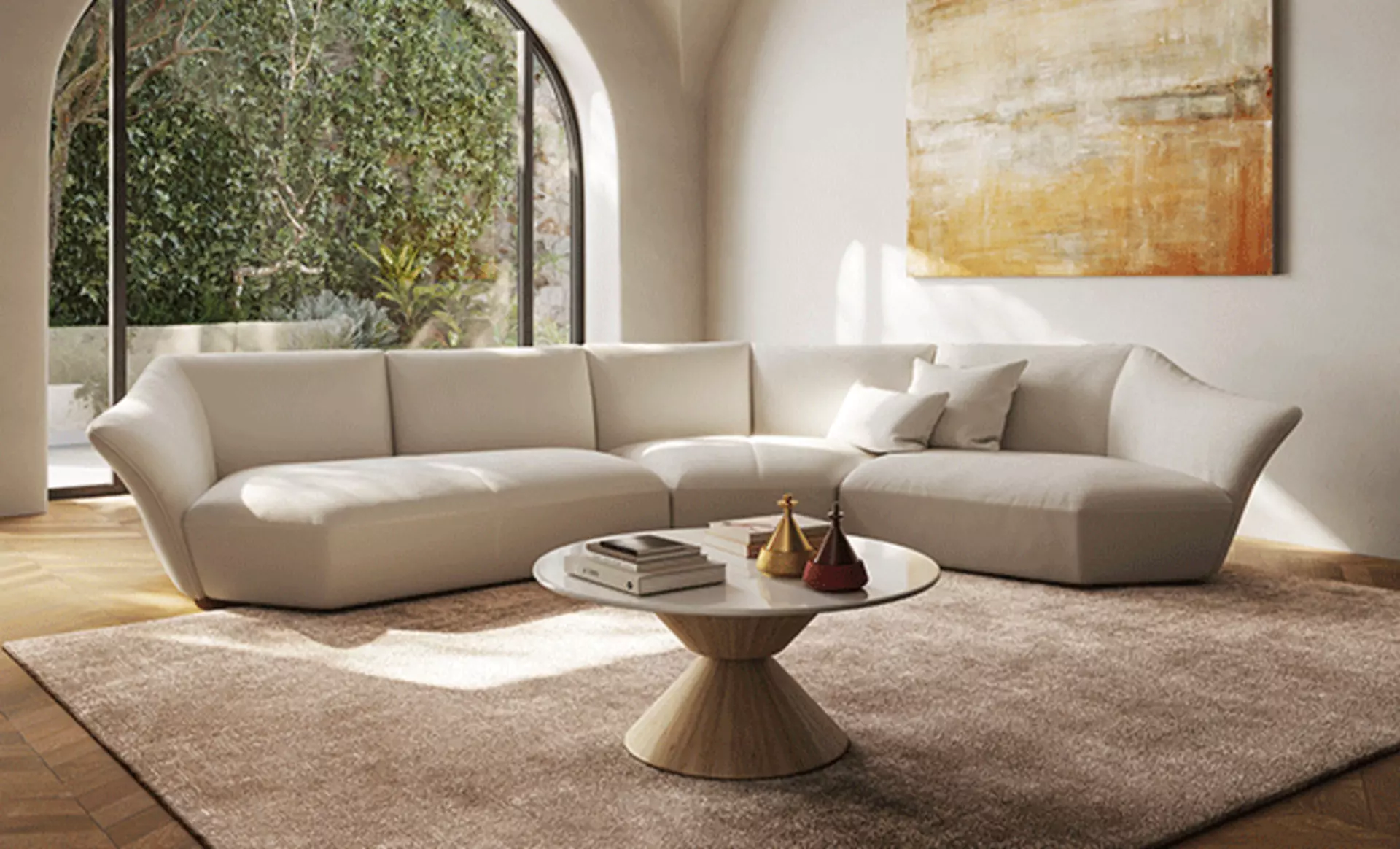 Sinnbild ästhetischer Handwerkskunst - komfortable Polsterlandschaften von Natuzzi Italia bei Möbel Inhofer