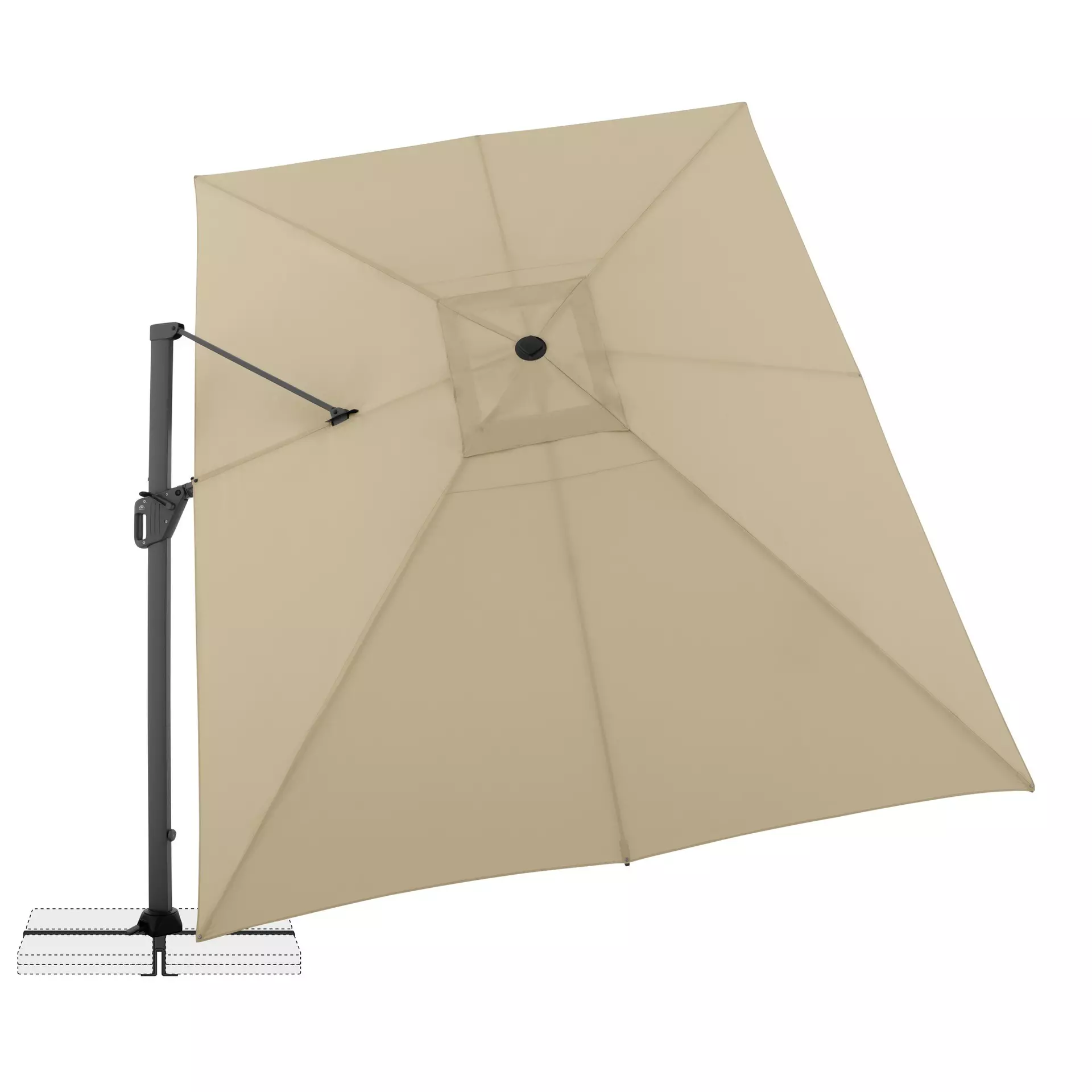 Sonnenschirm Life Side Doppler Textil 