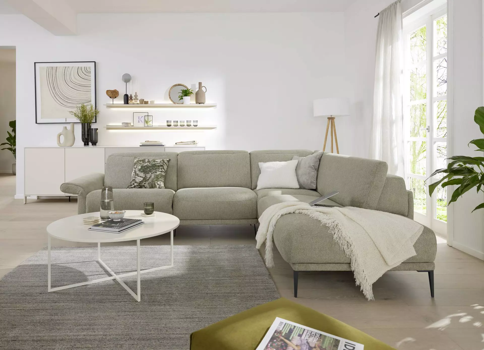 Polstergarnitur ENSEMBLE LILLIA MONDO Textil 230 x 85 x 290 cm