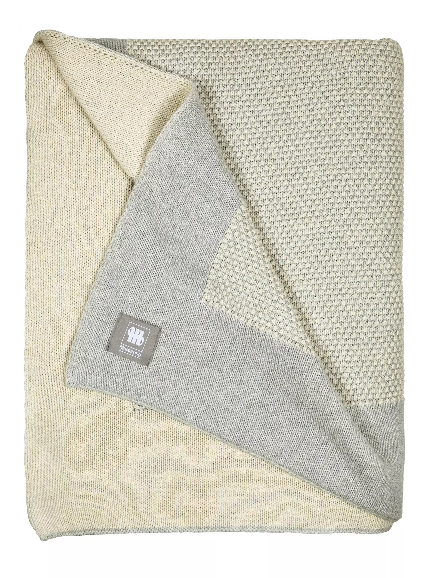 Strickdecke Knit Musterring Textil 130 x 170 cm