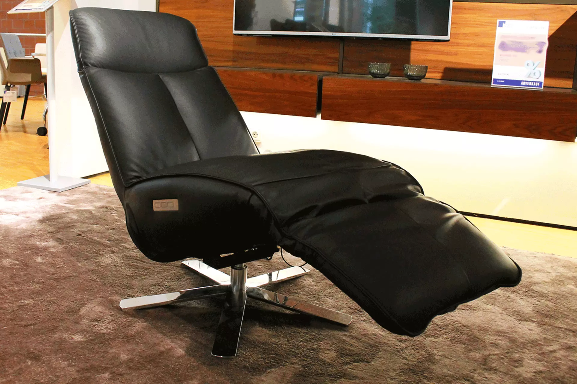 Der Carlo Relaxsessel in Liegeposition