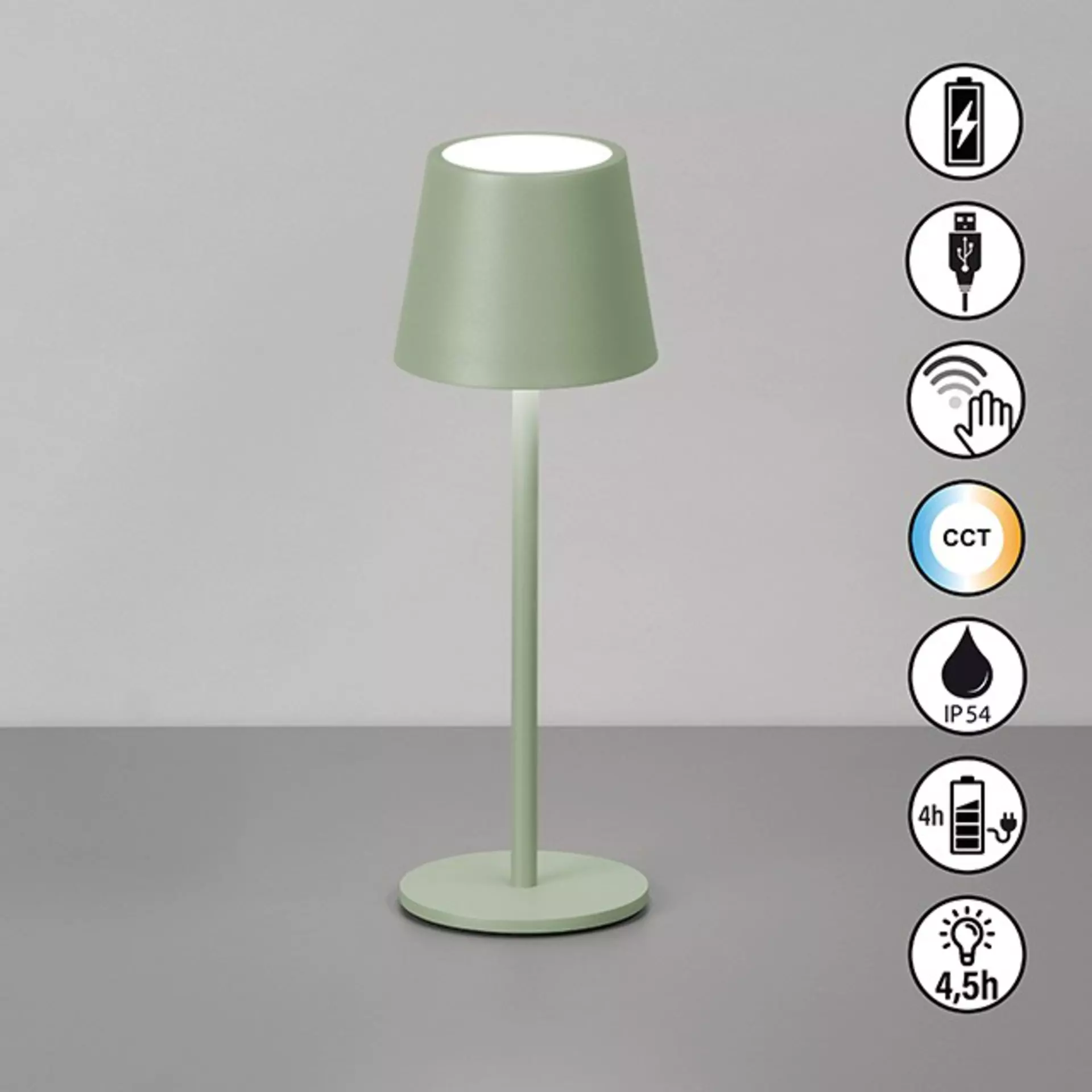 Tischleuchte Roxi FHLighting Metall 9 x 27 x 9 cm