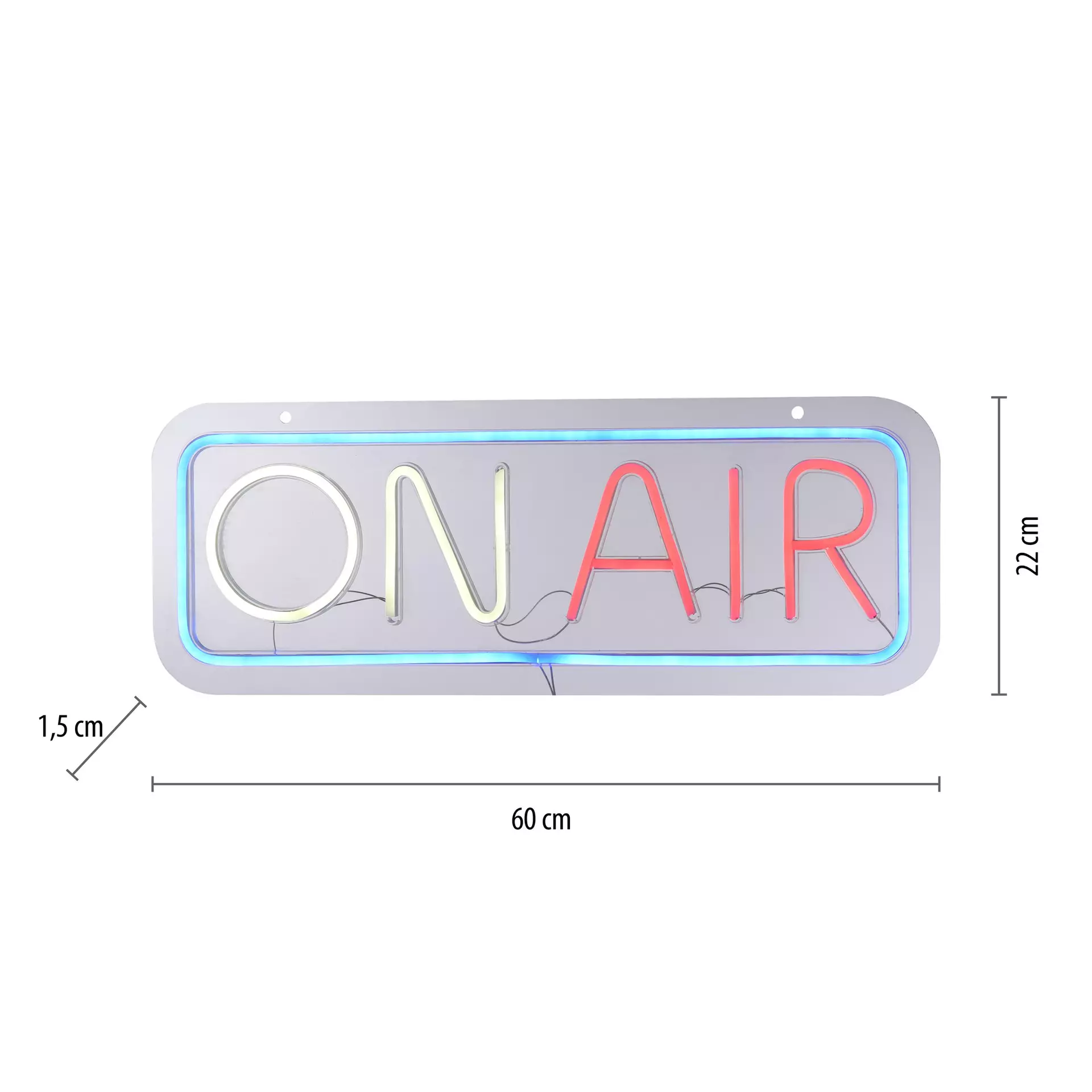 Dekorationsleuchte NEON-ON AIR JUST LIGHT Kunststoff 60 x 22 x 1 cm