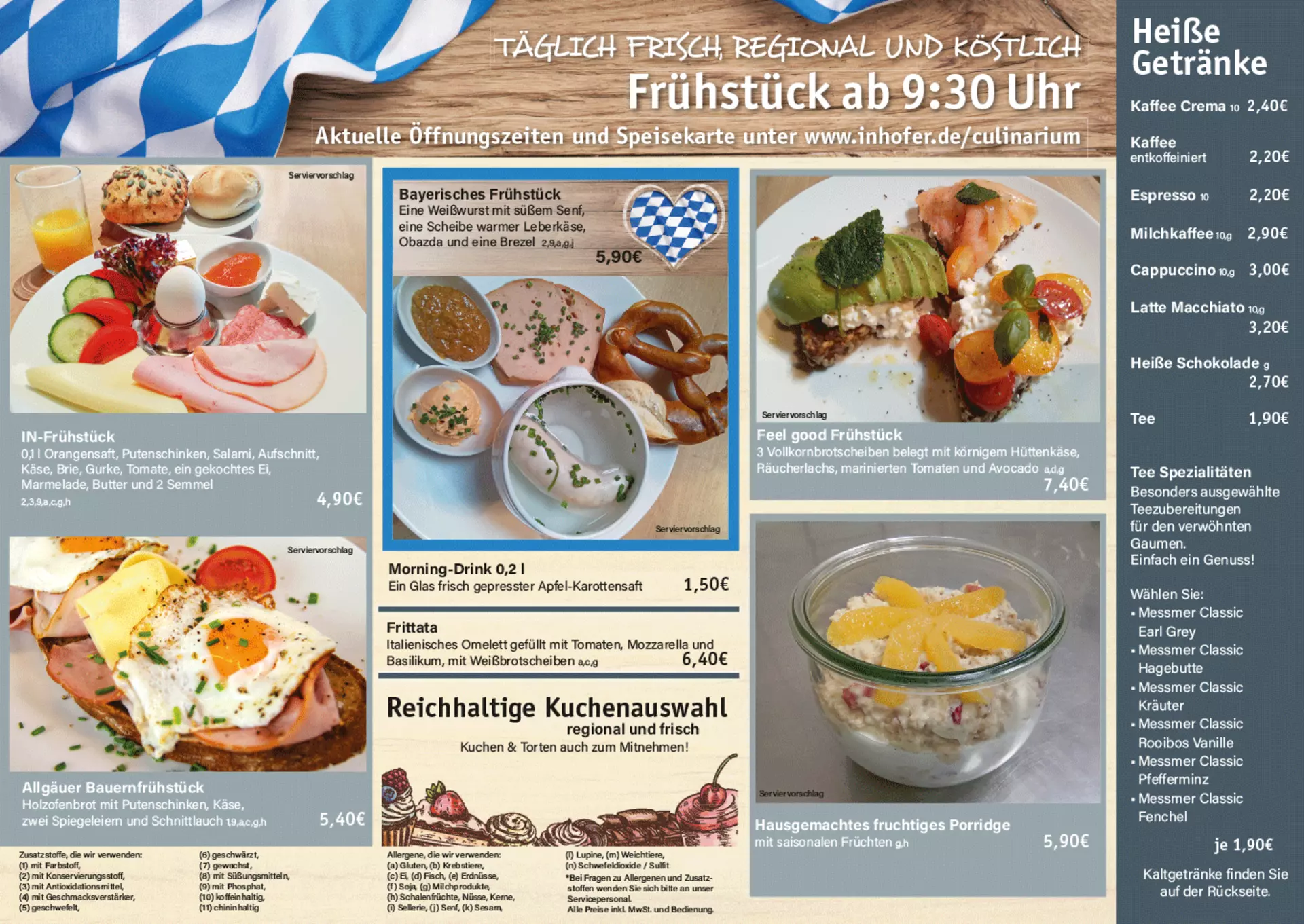 Schmankerl-Wochen im Culinarium bei Möbel Inhofer - jetzt zünftig lecker Frühstücken