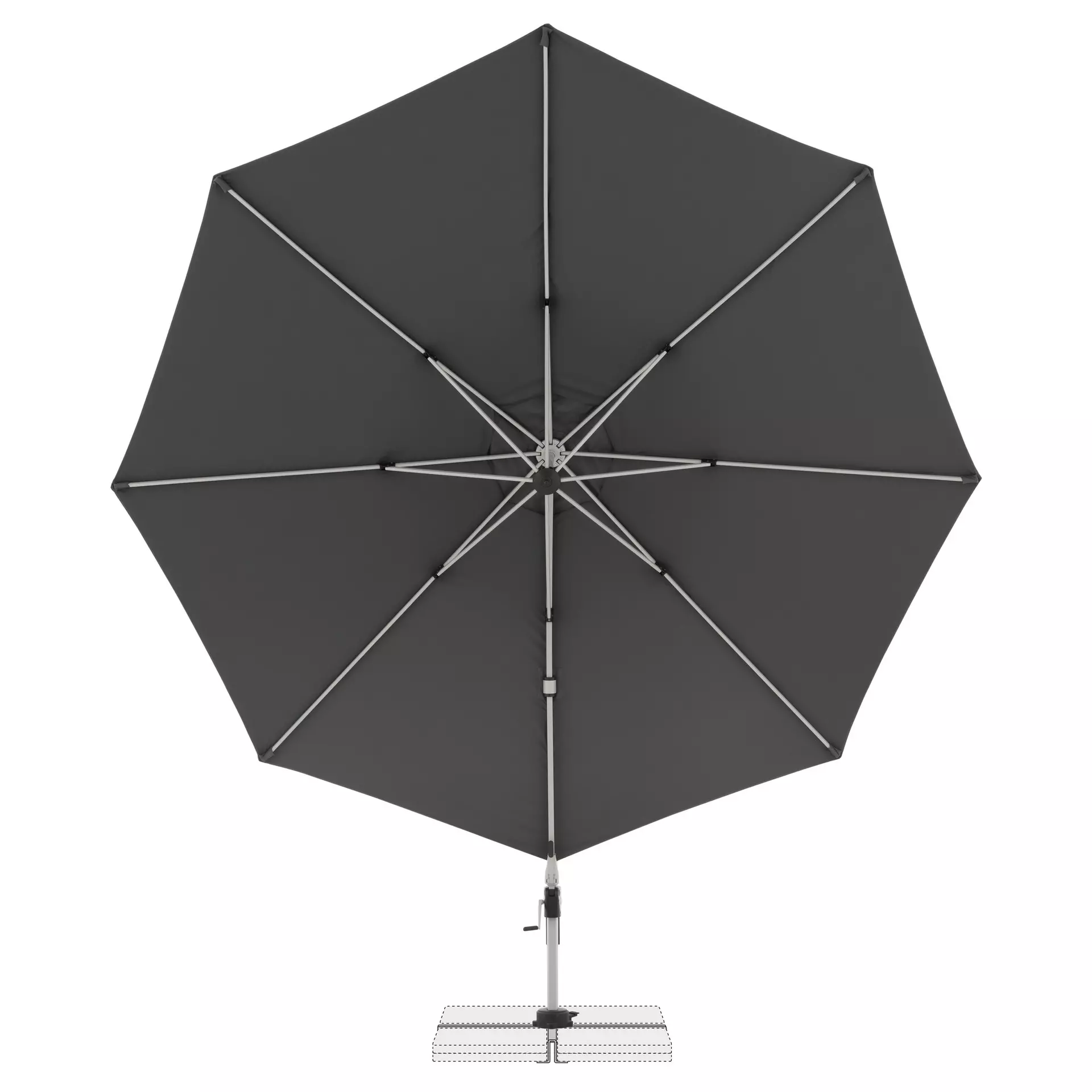 Sonnenschirm Active Doppler Textil 372 x 271 x 372 cm