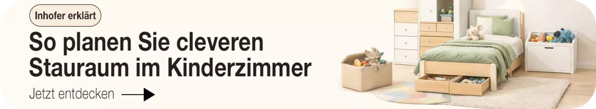 Jetzt inspirieren lassen und Stauraum im Kinderzimmer clever planen