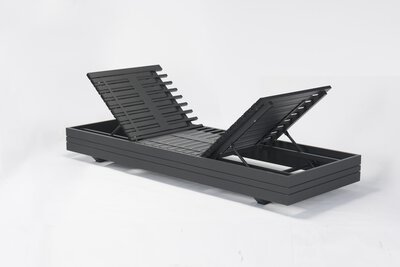 5. Bild von Loungesofa Kunststoff grau ca. 198 x 76 x 81 cm