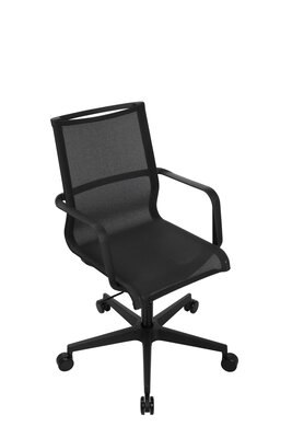 Bild von Büro-Drehstuhl Kunststoff schwarz Topstar