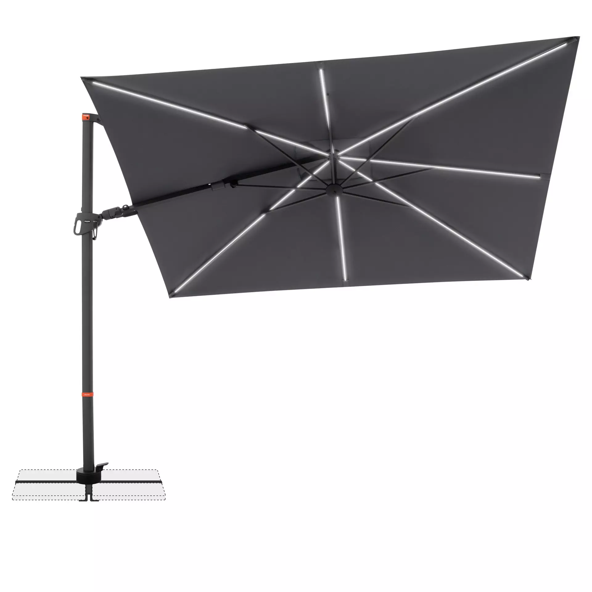 Sonnenschirm MYZONE Doppler Textil 220 x 267 x 300 cm