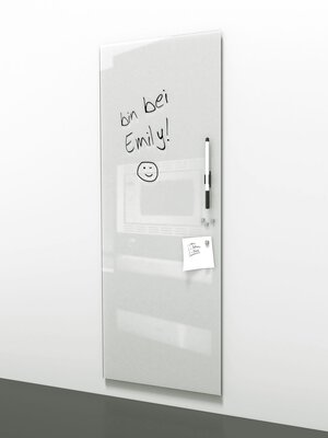 3. Bild von Memoboard Glas weiß