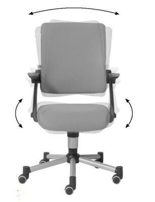 2. Bild von Büro-Drehstuhl TIO SITNESS PAIDI Textil lila ca. 58x97x54 cm