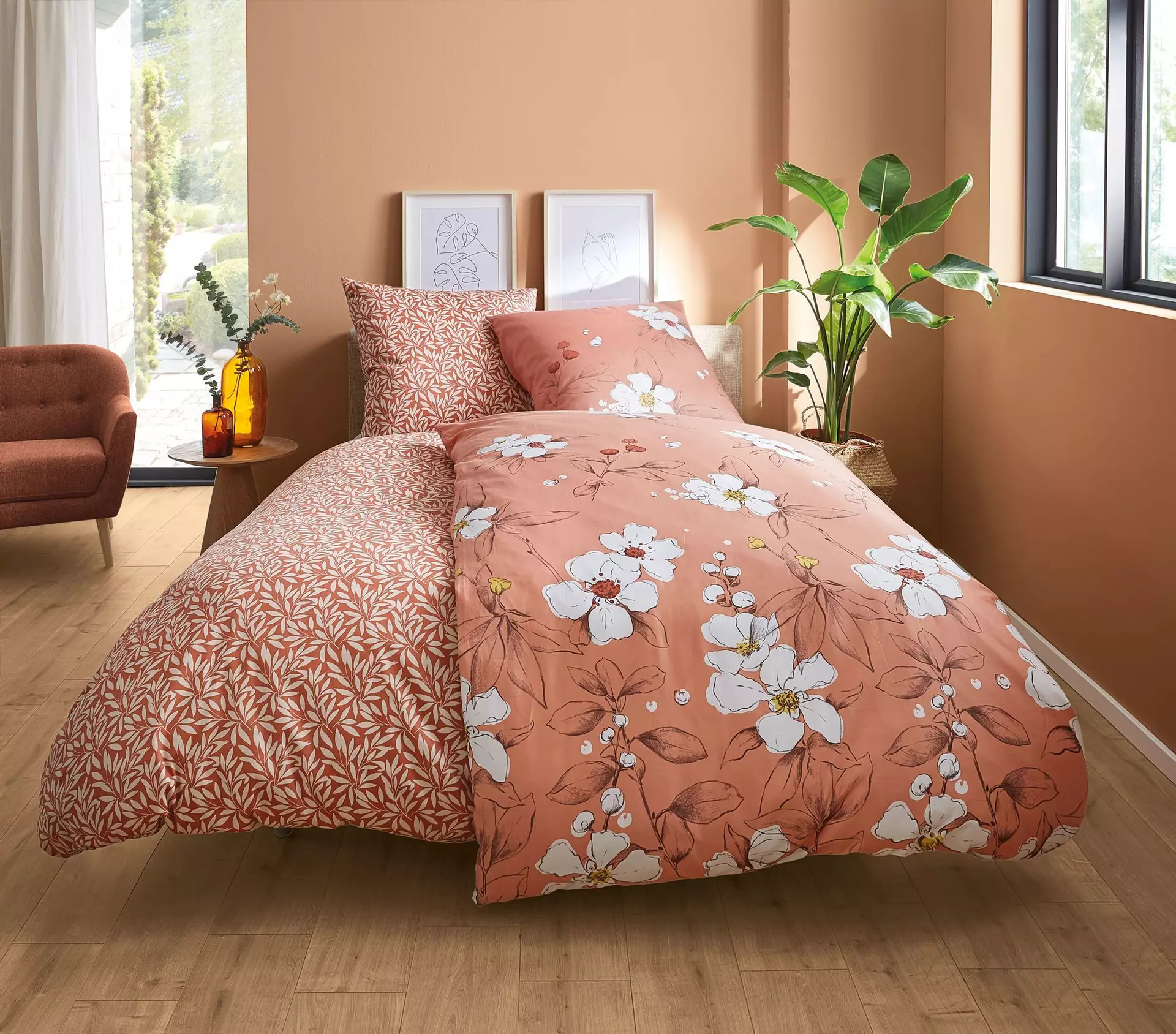 Satin-Bettwäsche Sienna Kleine Wolke Textil 135 x 200 cm