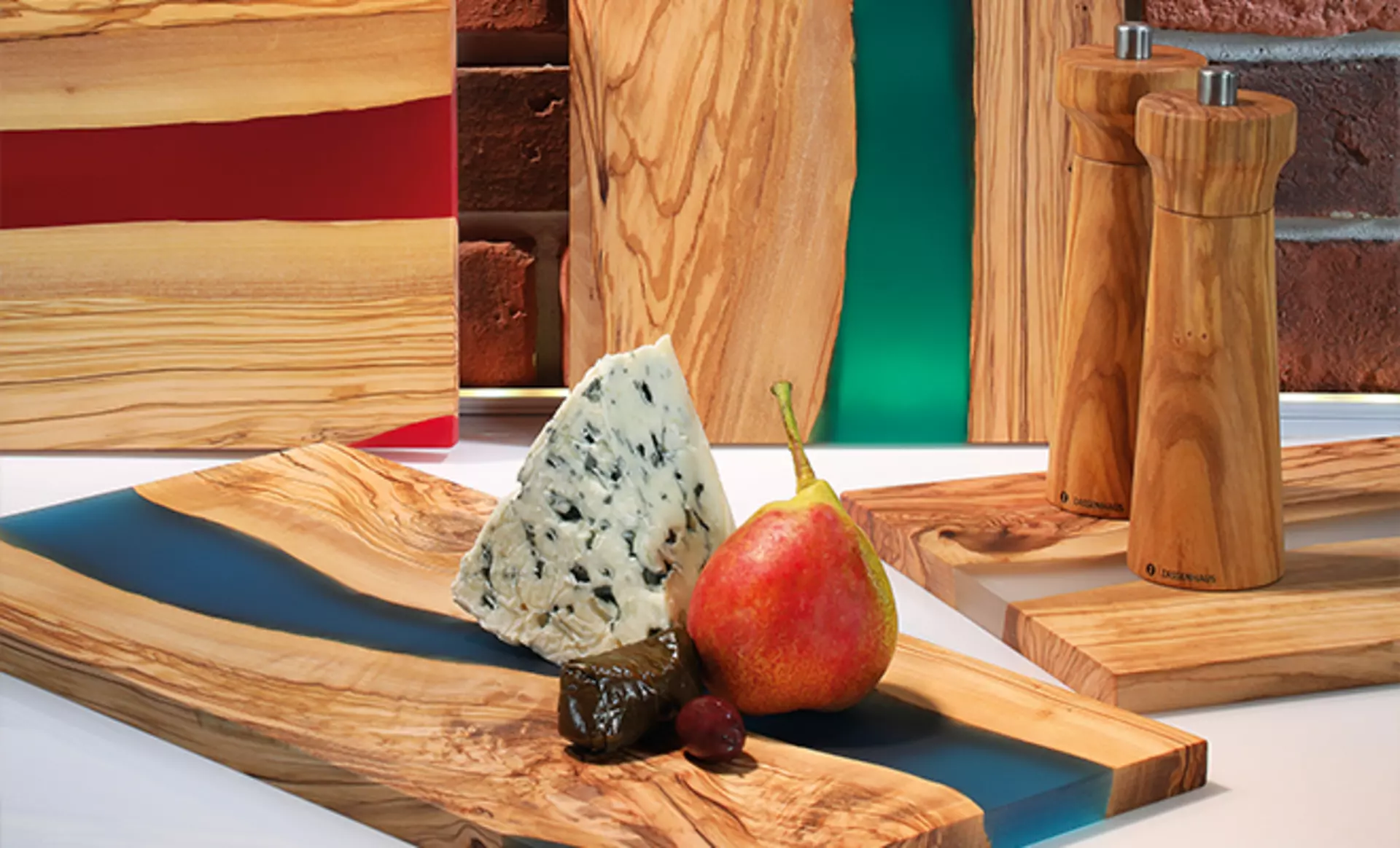 Zassenhaus Schneidebretter aus Holz mit Epoxidharz
