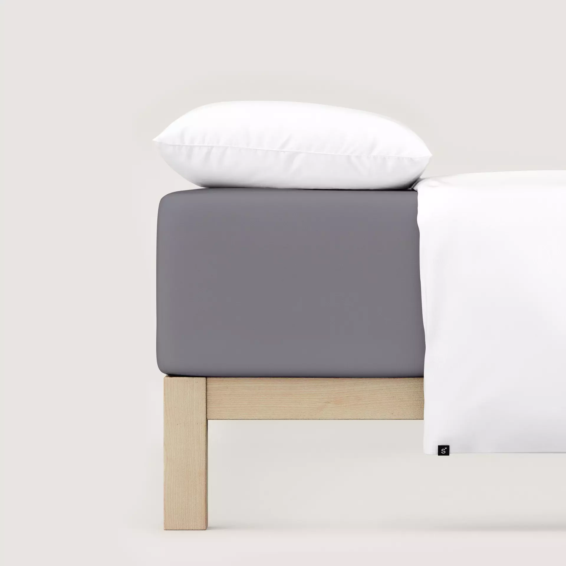 Boxspring-Spannbetttuch Pure Box 95%  Bio BW / 5% Elasthan Schlafgut Textil 100 x 220 cm