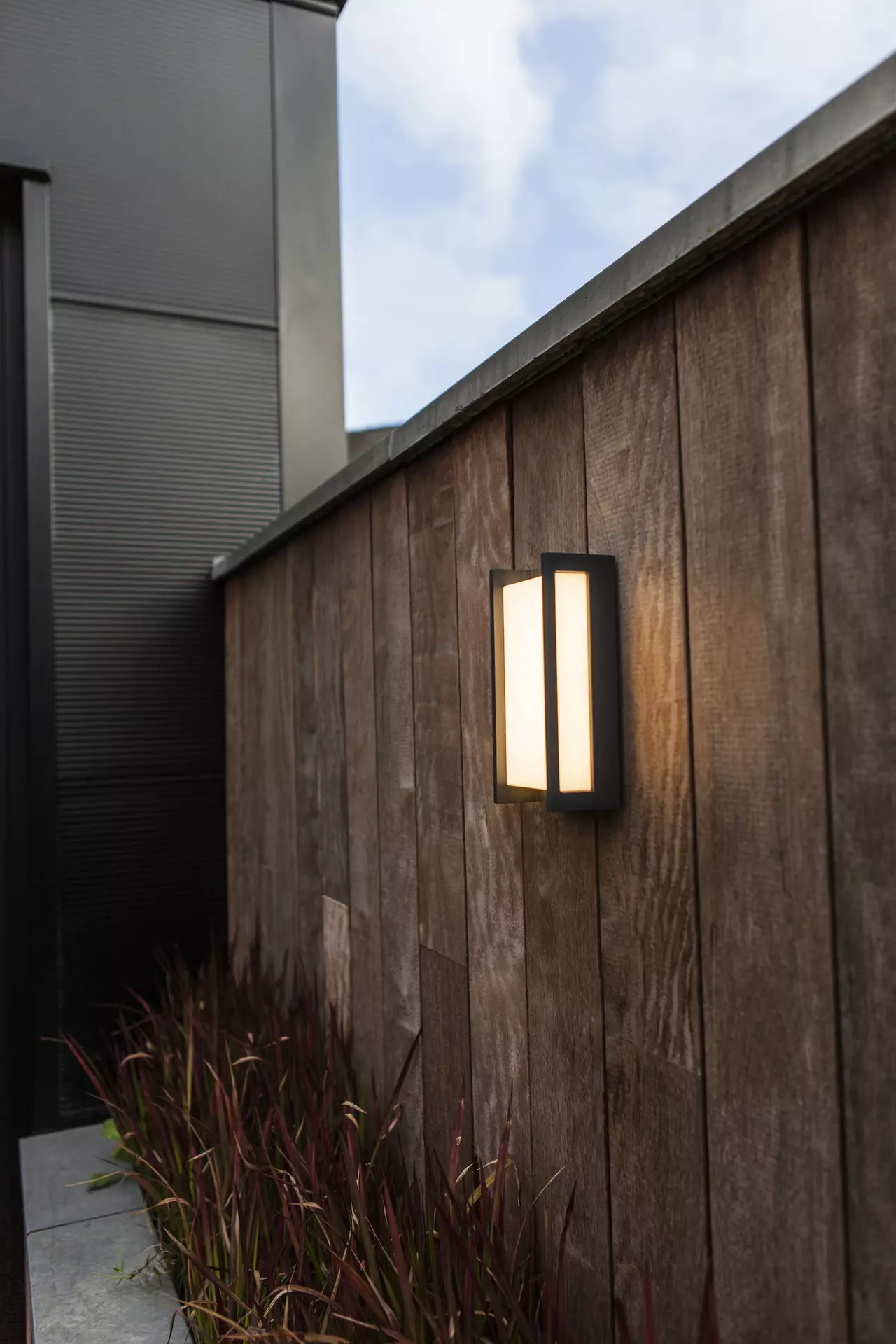 Wand-Aussenleuchte QUBO Eco-Light Metall 7 x 22 x 11 cm