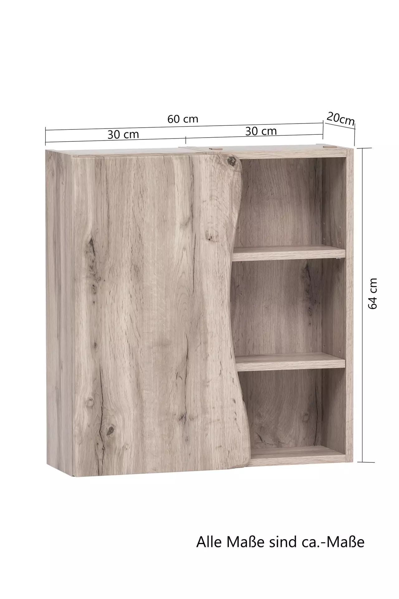 Hängeschrank Kaprun Coco Badwelten Holzwerkstoff 20 x 64 x 60 cm