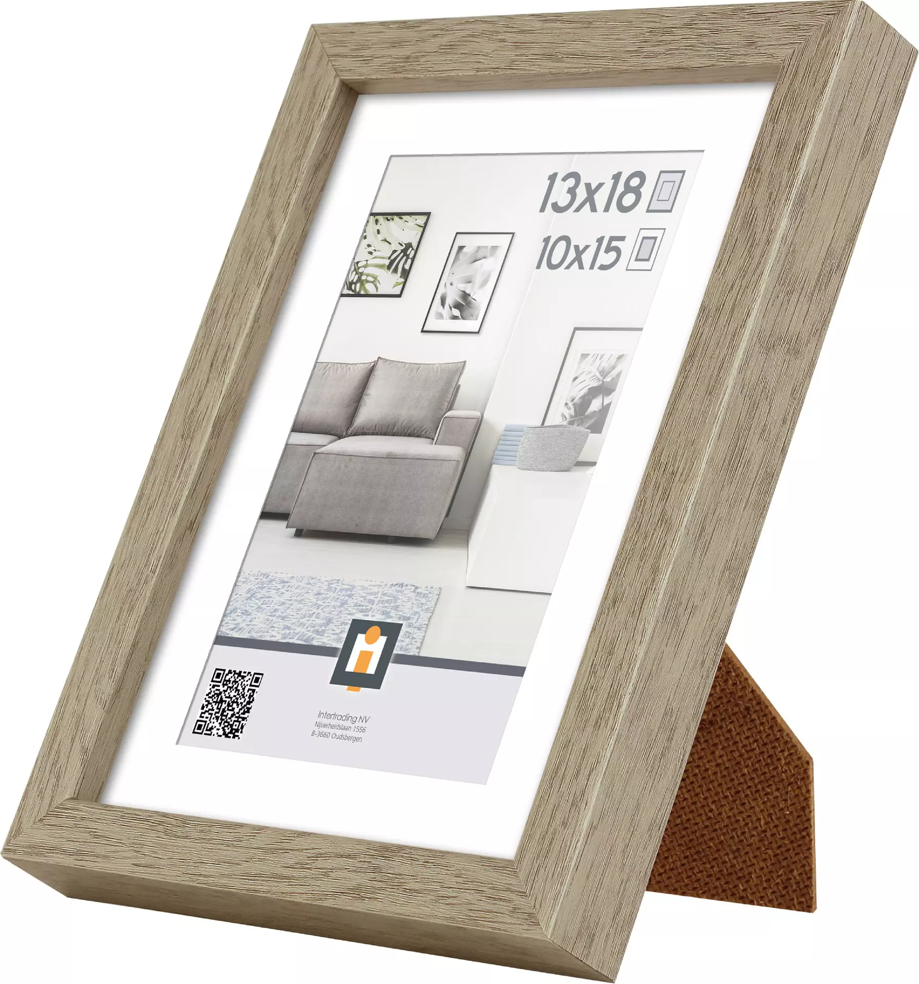Bilderrahmen MADRID VINTAGE EICHE INTERTRADING Kunststoff 15 x 20 x 2 cm
