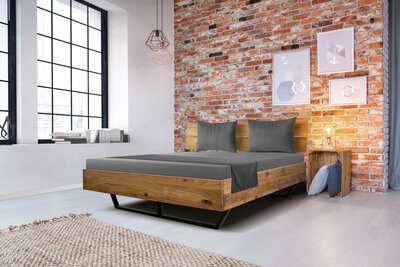 2. Bild von Bett ca. 205 x 95 x 145 cm MKS braun