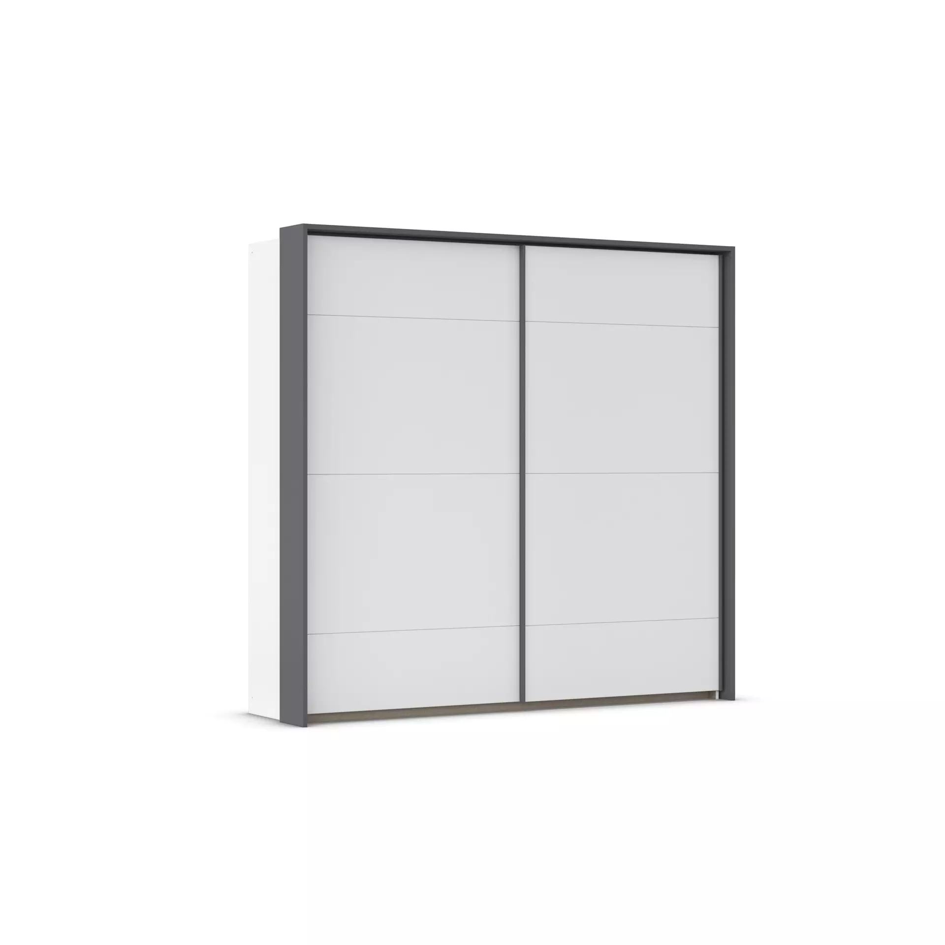 Schwebetürenschrank CORVO rauch BLUE Holzwerkstoff 64 x 214 x 225 cm