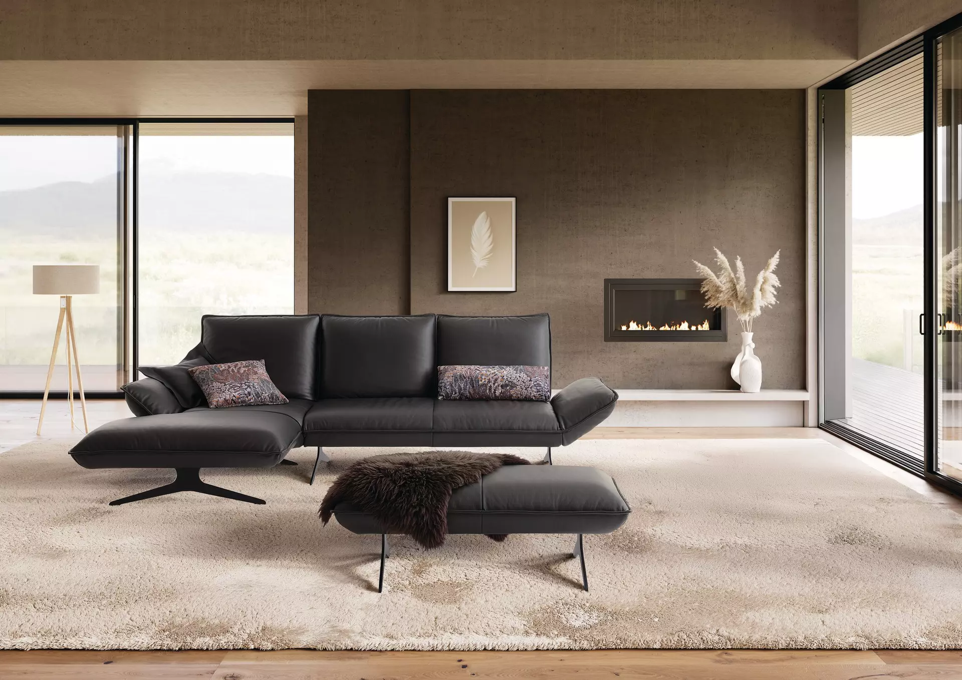 Polstergarnitur BUDDY Koinor Metall 149 x 96 x 305 cm