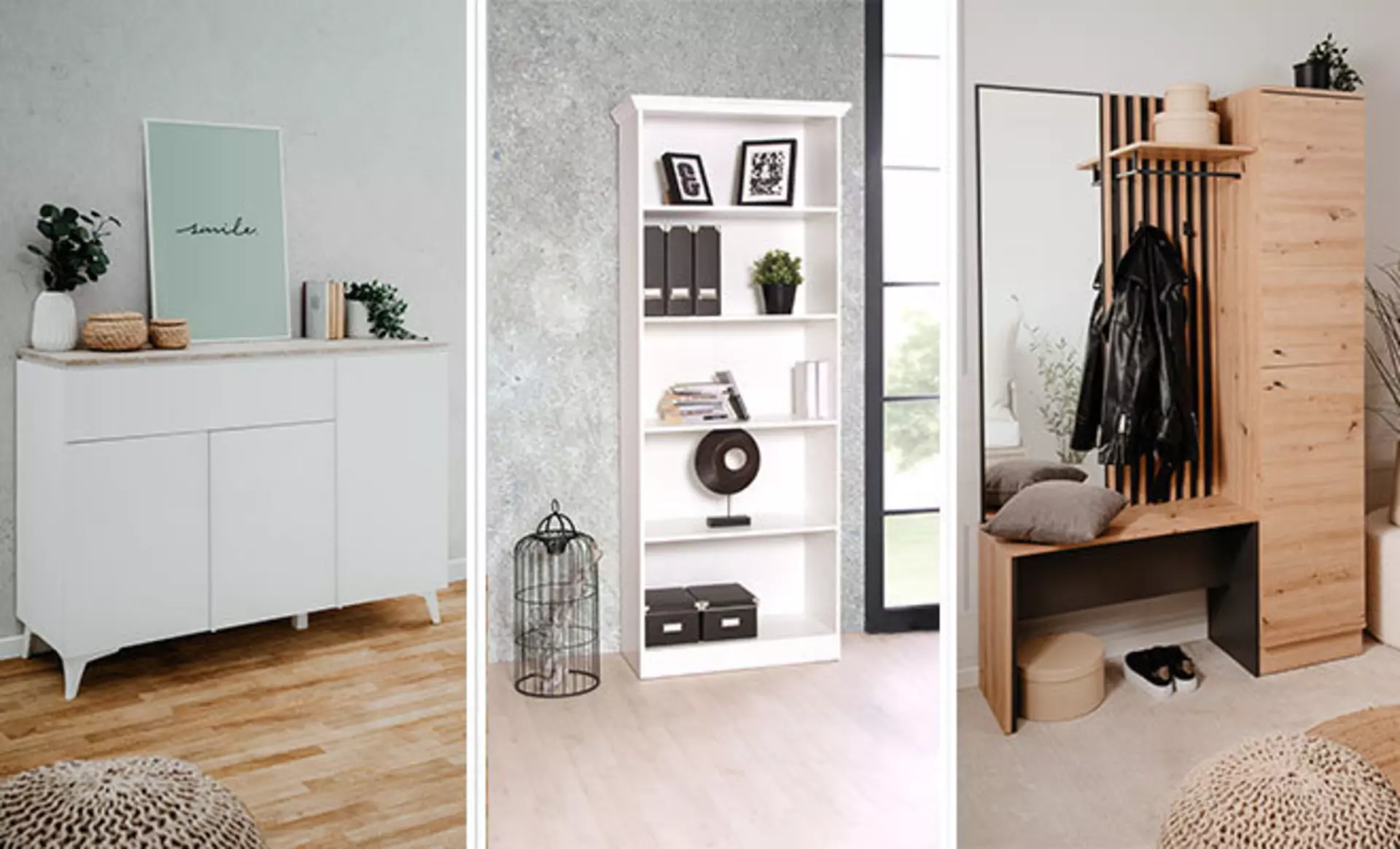 Schränke für Garderobe und Gäste-/Wohnzimmer