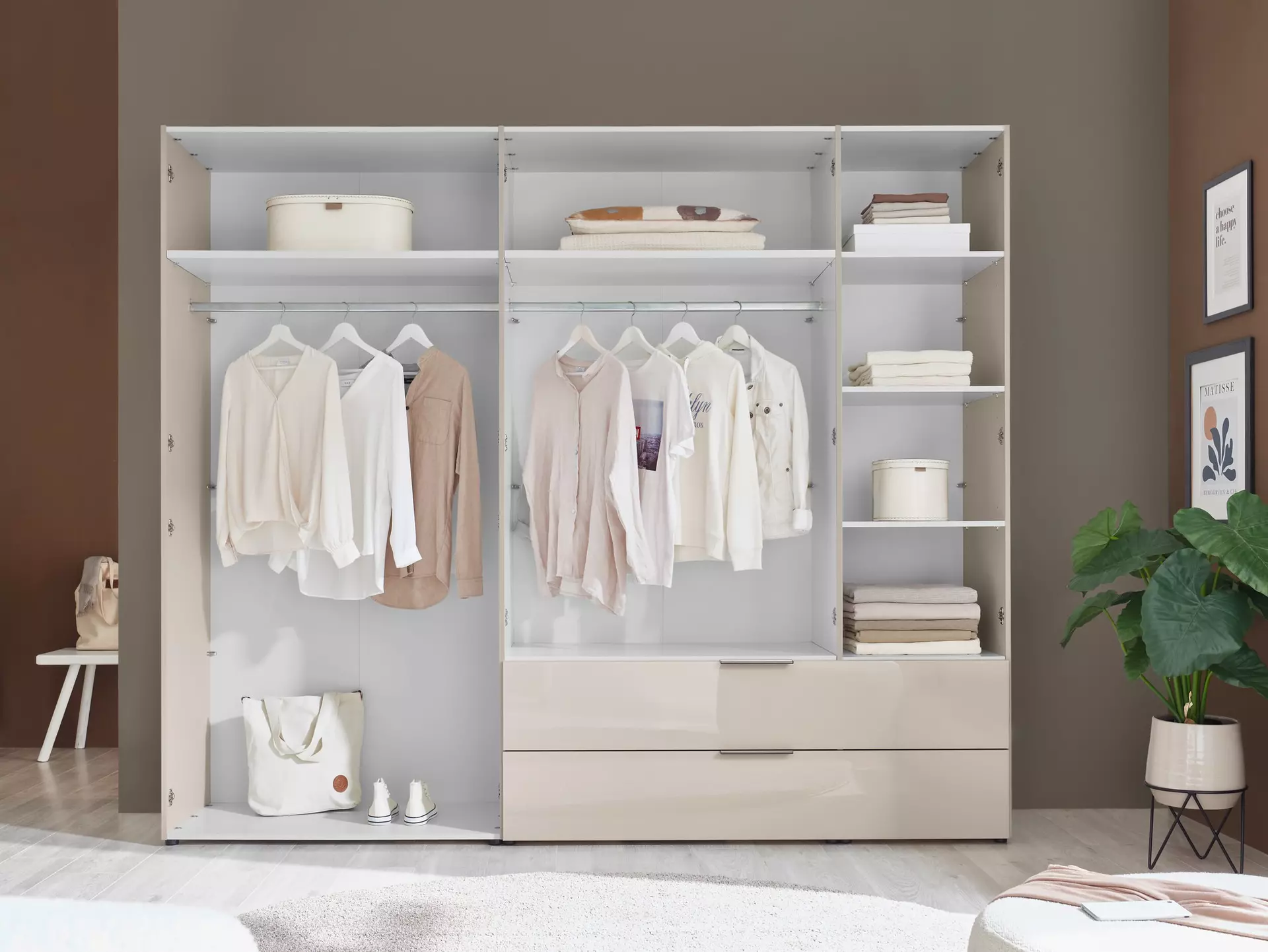 Drehtürenschrank BARI Dreamoro Holzwerkstoff 57 x 212 x 250 cm