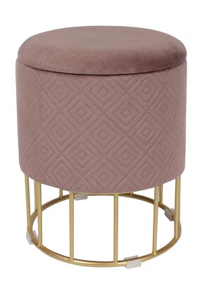 Bild von Hocker Polyester rosa CELECT