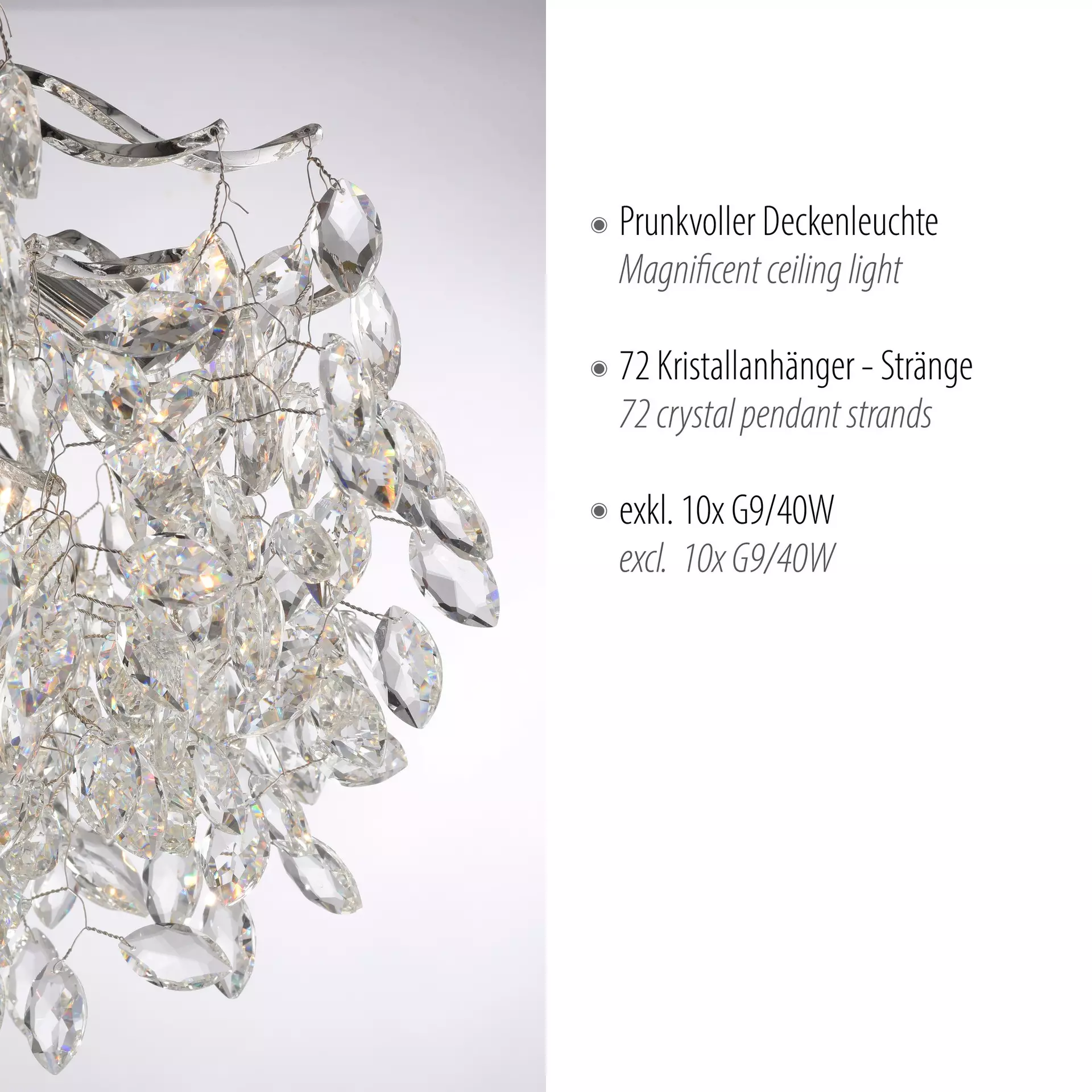 Deckenleuchte RICICLE Paul Neuhaus Metall 60 x 37 x 60 cm