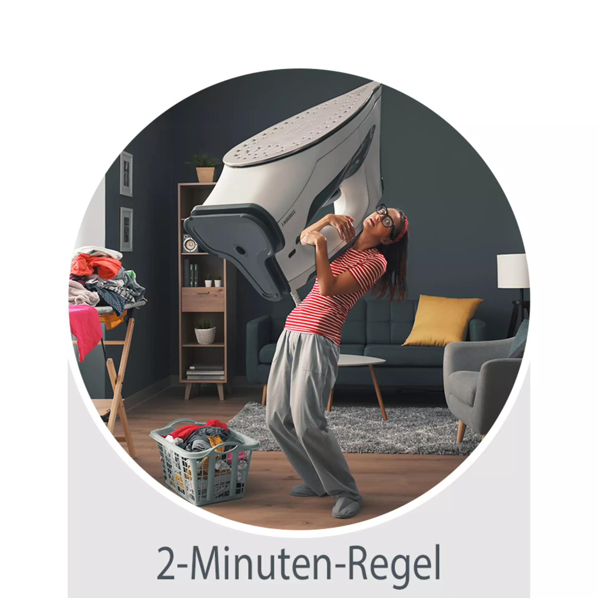 Entdecken Sie in diesem Wohntipp die 2 Minuten Regel und wie Möbel Ihnen dabei helfen, Ordnung zu halten