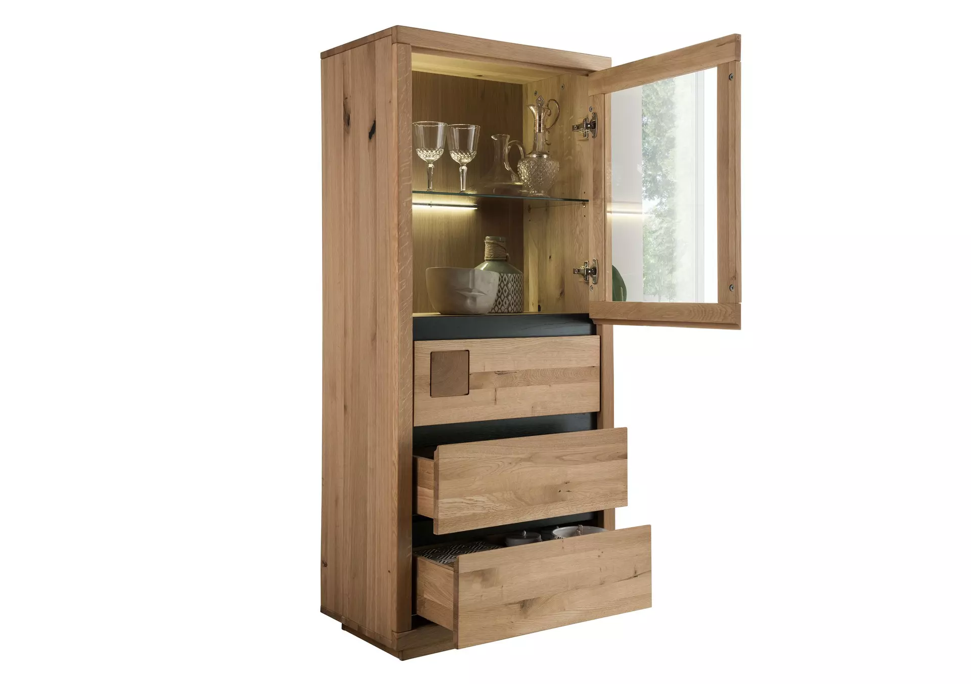 Highboard WZ-0159 GK Möbel Holz 40 x 148 x 65 cm