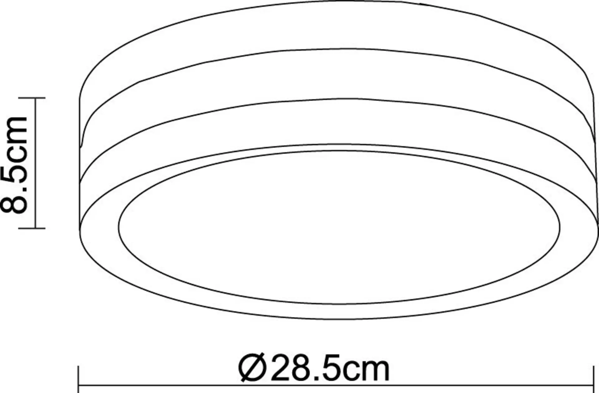 Decken-Aussenleuchte CREEK Globo Metall 28 x 8 x 28 cm