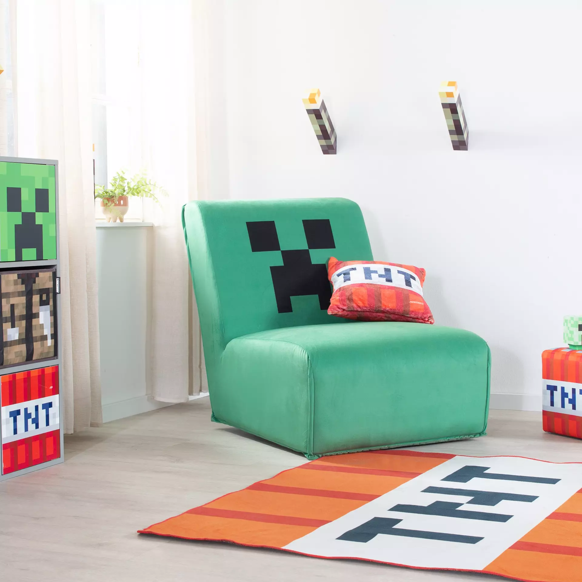 Kinderteppich MINECRAFT Minecraft Textil 120 x 2 x 120 cm