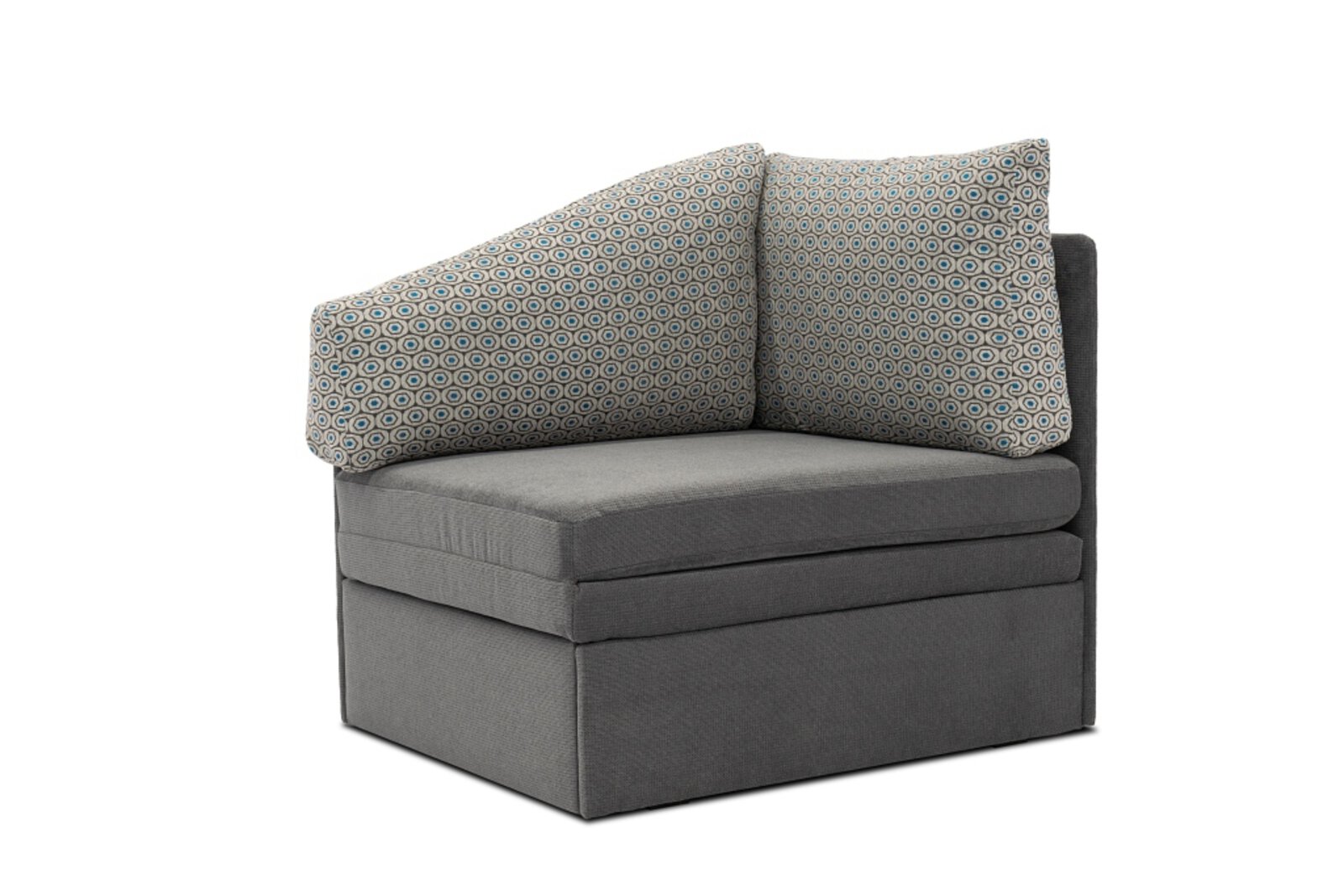 Sofa 1-Sitzer tiny.collection Textil 3583 Marty dkl.grau ...