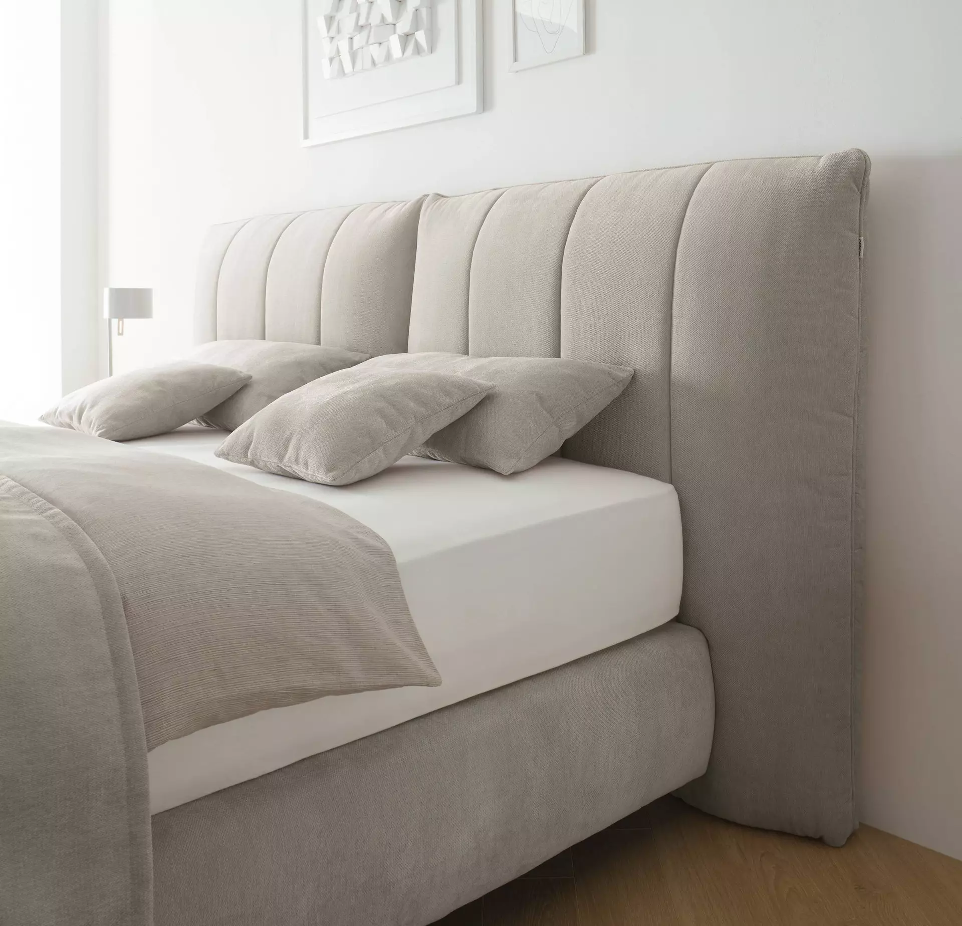 Boxspringbett DELUXE EDITION MONDO Textil 220 x 115 x 220 cm