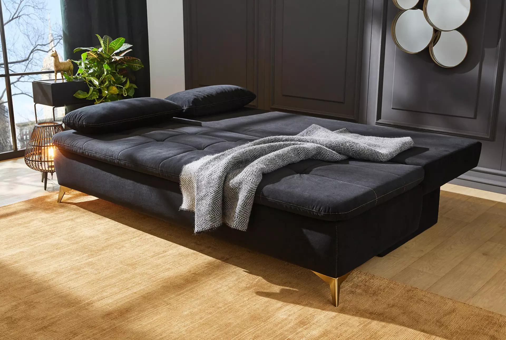 Schlafsofa SARAH CELECT Textil 95 x 76 x 202 cm