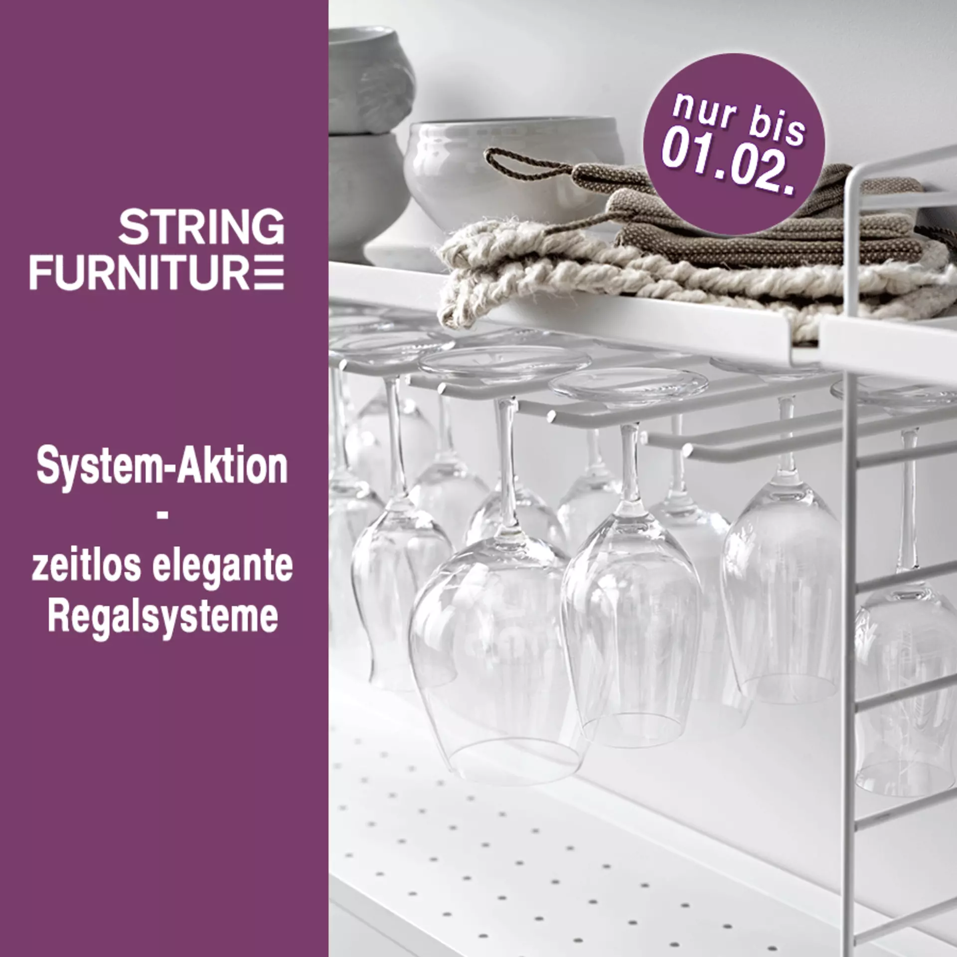 Jetzt 15% auf String Furniture sichern. Nur bis 01. Februar bei interni by inhofer