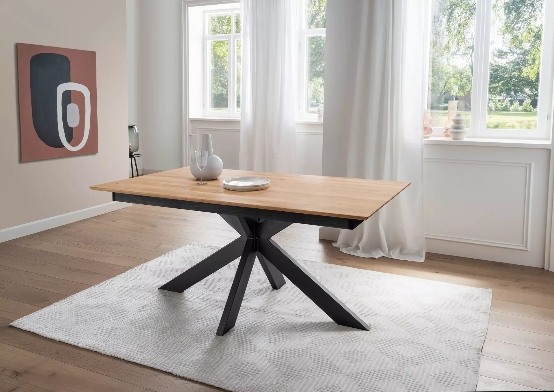 Ausziehtisch TI-0635 GK Möbel Metall 90 x 75 x 160 cm