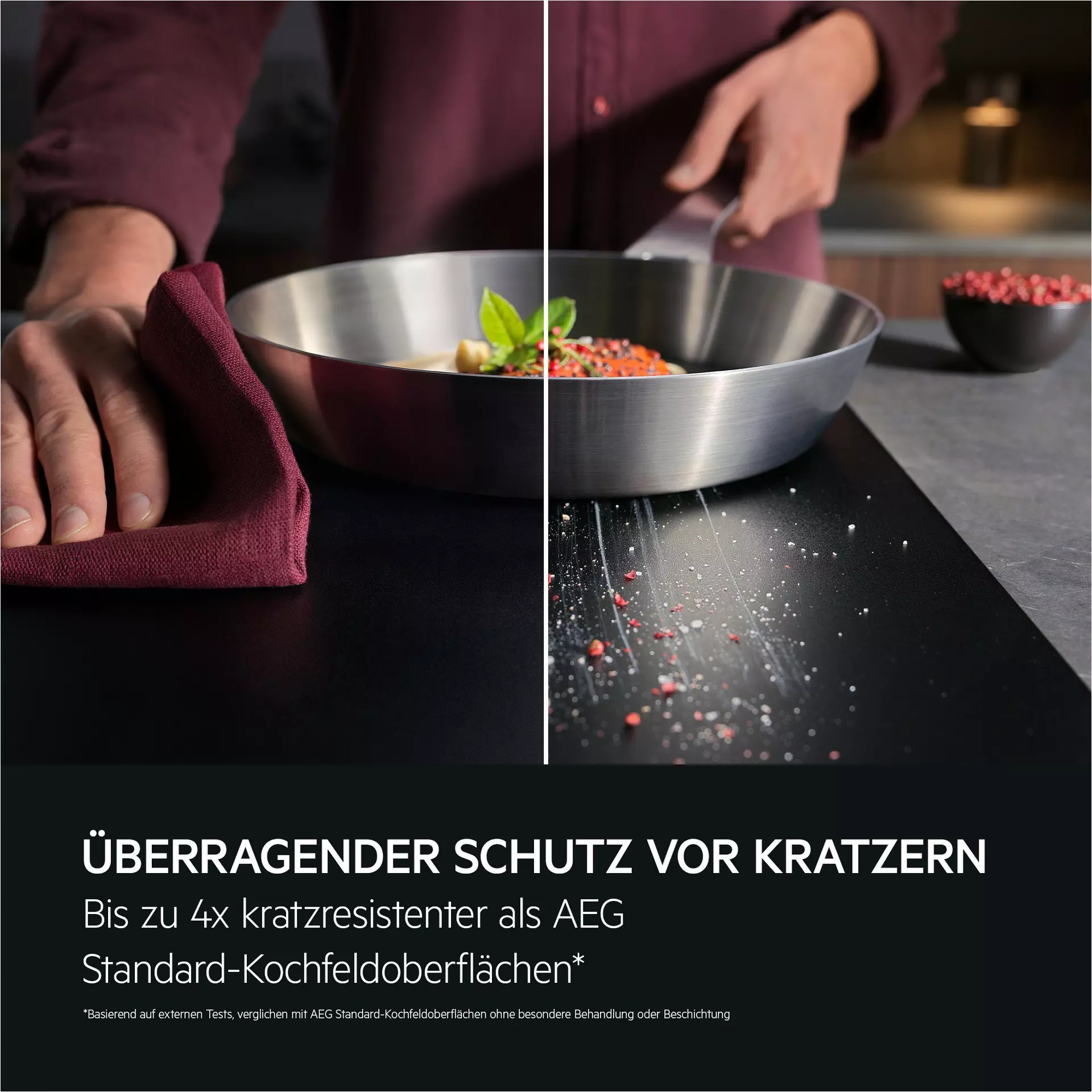 Kochfeld KID6857IS AEG Glas 77 x 49 x 51 cm