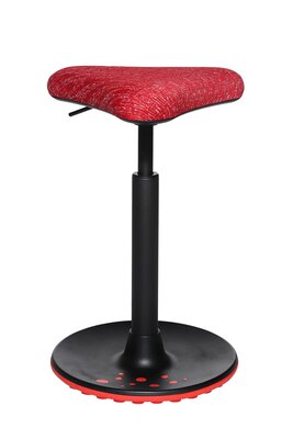 3. Bild von Sitzhocker Kunststoff rot Topstar
