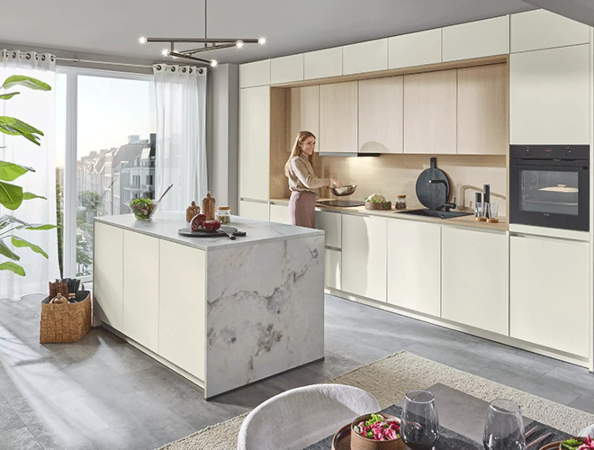 Inselküche - moderner Küchenstil für viel Bewegungsfreiheit