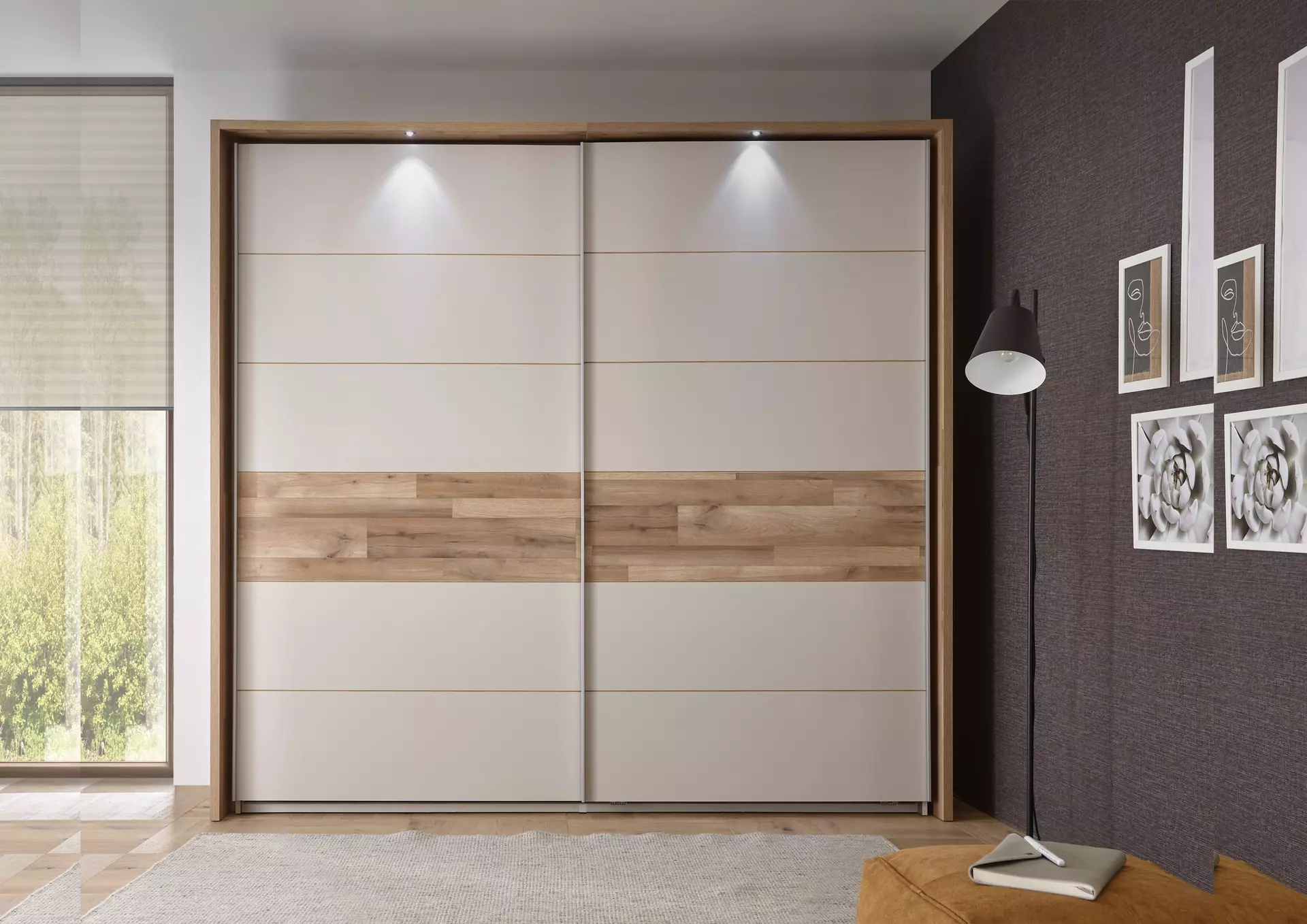 Schwebetürenschrank CADORE Dreamoro Holzwerkstoff 60 x 210 x 270 cm