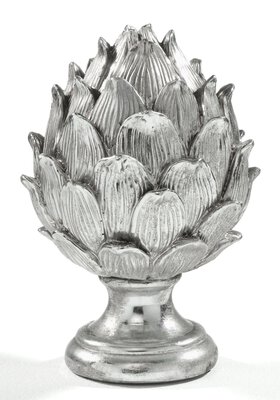 Bild von Deko-Zapfen Kunststoff silber
