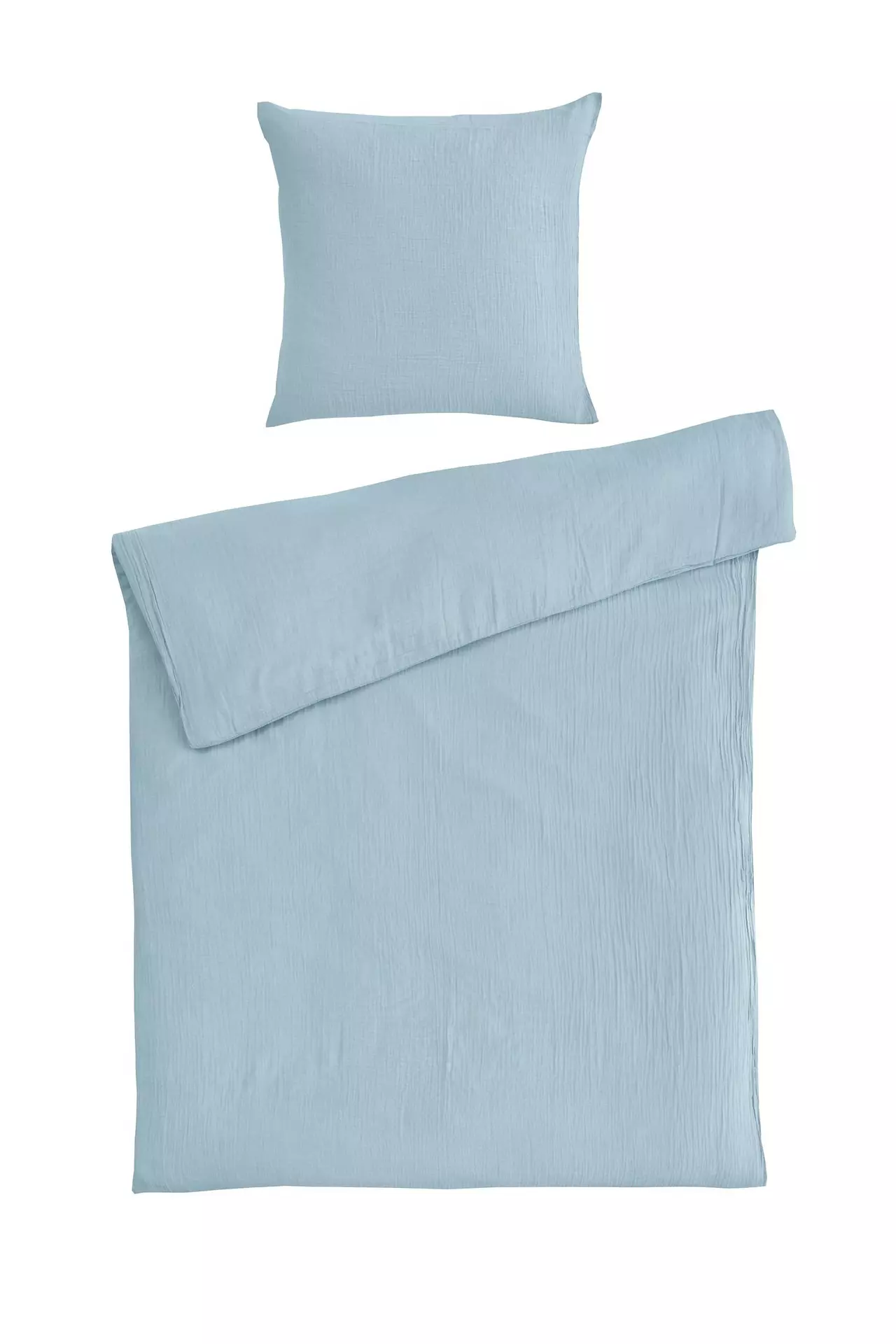 Musselin Bettwäsche Musselin Uni Casa Nova Textil 155 x 220 cm