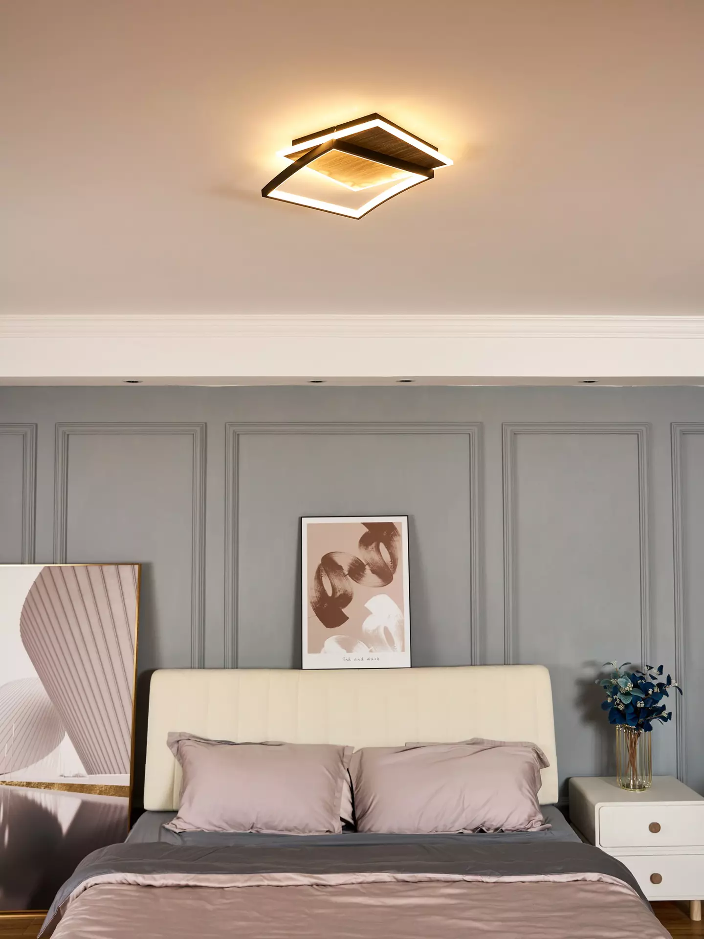 Deckenleuchte Ovest Eco-Light Metall 42 x 9 x 37 cm