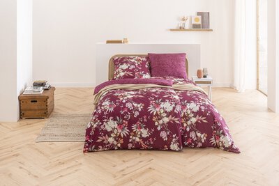 2. Bild von Jersey-Bettwäsche Estella rot