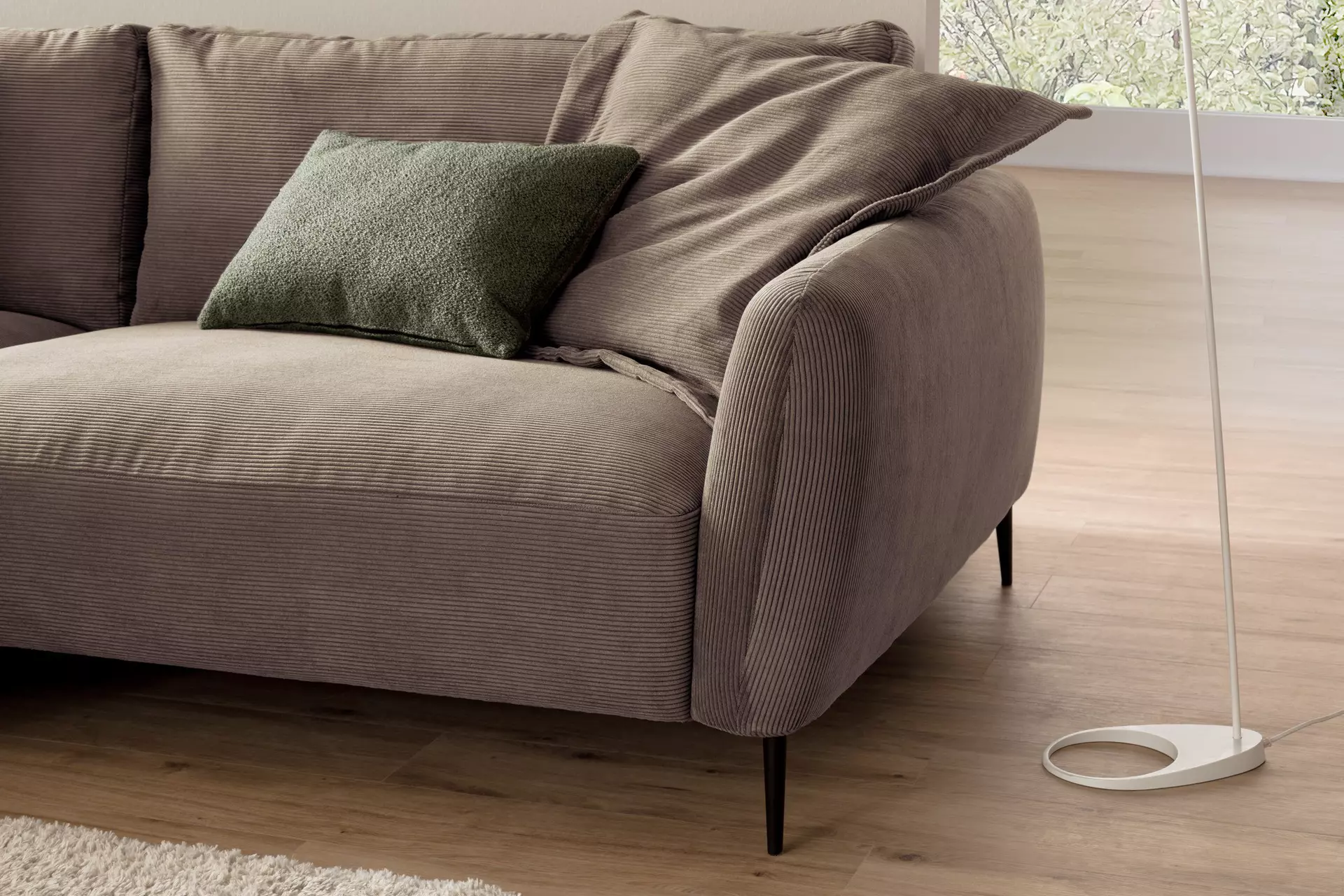 Polstergarnitur UDIN LASCONDO Textil 279 x 84 x 188 cm