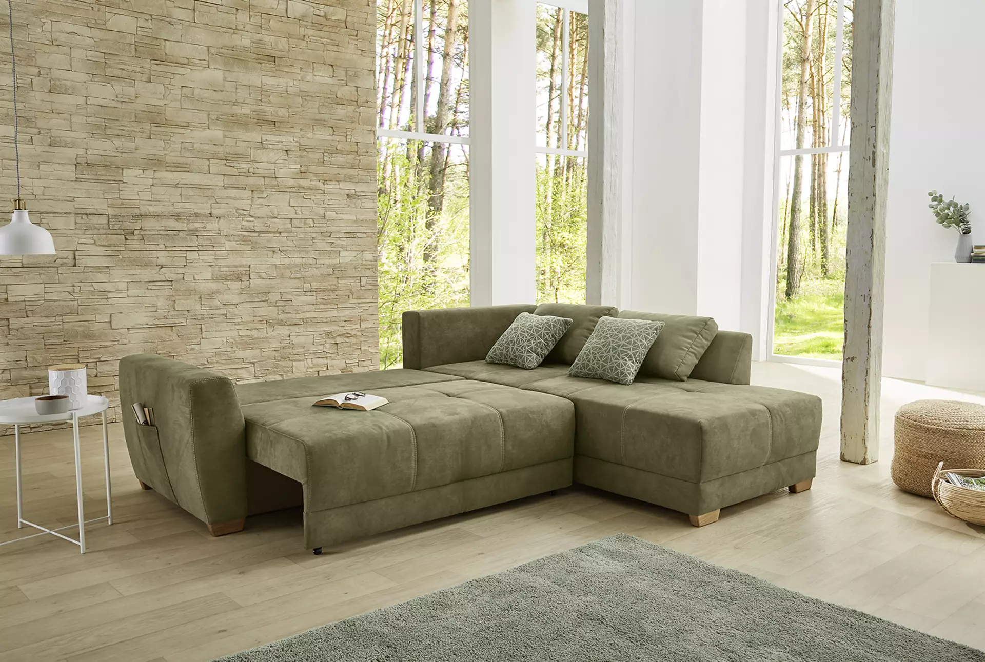 Ecksofa LUZERN-SE CELECT Textil 208 x 87 x 254 cm