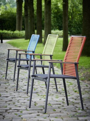 3. Bild von Gartenstuhl Textil mehrfarbig ca. 61 x 94 x 66 cm