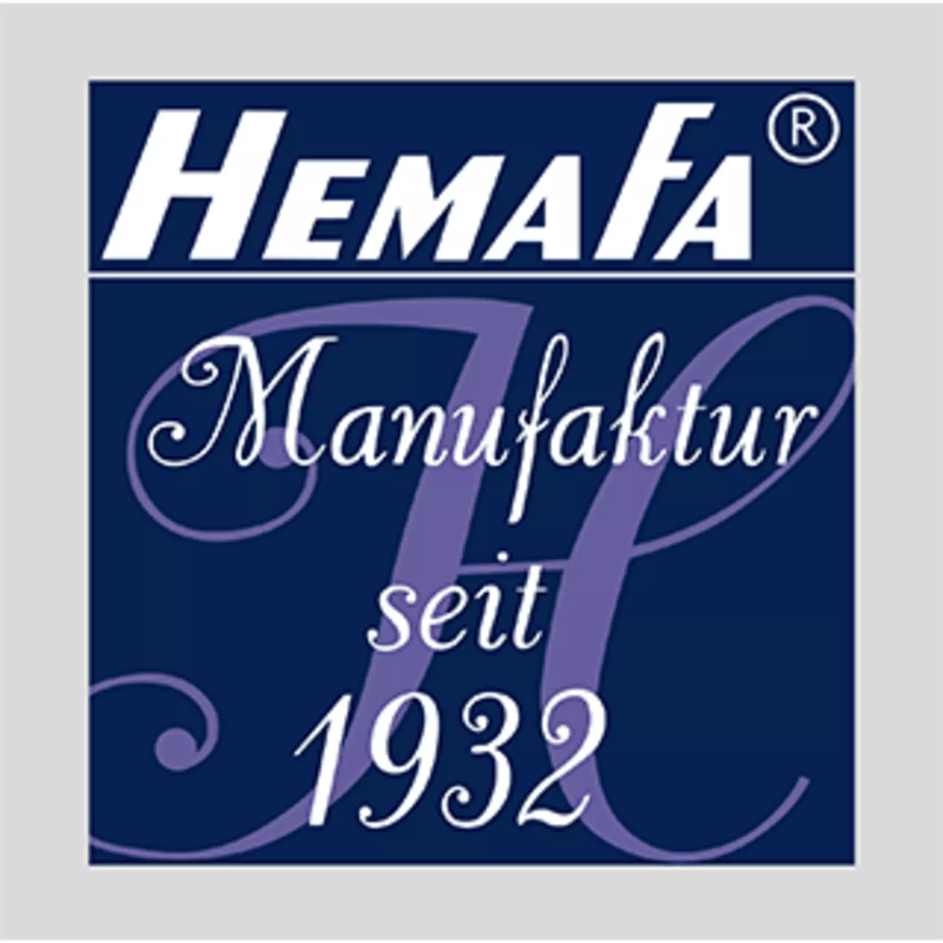 Logo der Marke Hemafa - Manufaktur seit 1932
