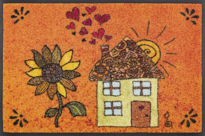 Bild von Türmatte ca. 60 x 40 cm orange